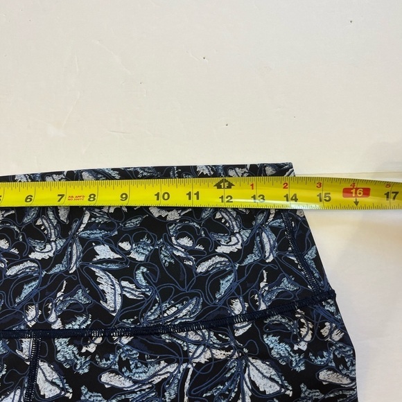 Lululemon Wunder Under High Rise Tight Blue Print Size 10 - Picture 7 of 9